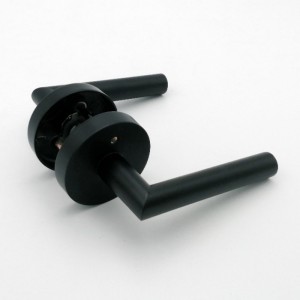 R7505 Mânere ușăneagră, pârghie ușă de confidențialitate Interior pentru baie de dormitor, contemporan subțire modernă design cu ușă grea cu încuietoare