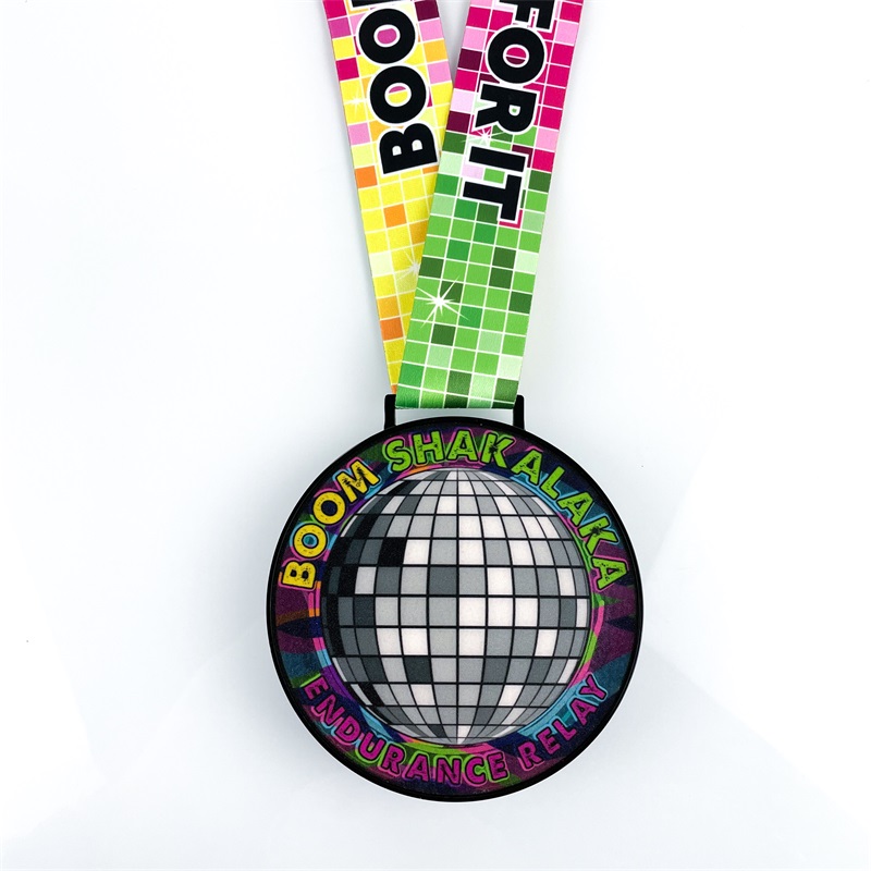 Medalii de alergare LED Glowing Night Run Design Ball Design Fun Run