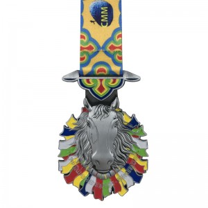 Medalii sportive placate cu argint 4D și medalii comemorative din argint cu argint antic