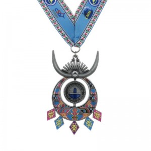 Medalii sportive placate cu argint 4D și medalii comemorative din argint cu argint antic