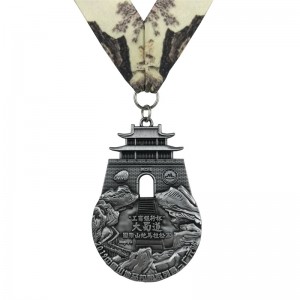 Design perfect Antique Brass Silver Silver 4D Metal Metal Medalii pentru medalii pentru evenimente