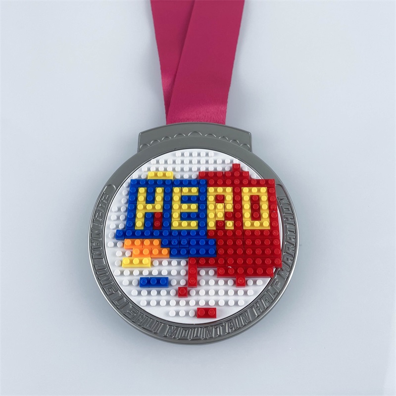 Medalia de maraton Medalie de cursă personalizată Distracție Medalii LEGO Medalii sportive
