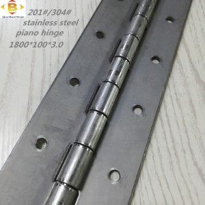 balamale lungi personalizate 201#304#grosime 3.0 oțel inoxidabil pian cu balamale cu balamale cu rând continuu cu balamale pentru pian de pian