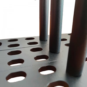 Suport plutitor din oțel pulverizat cu pulbereneagră de înaltă calitate cu tijă de sprijin detașabilă