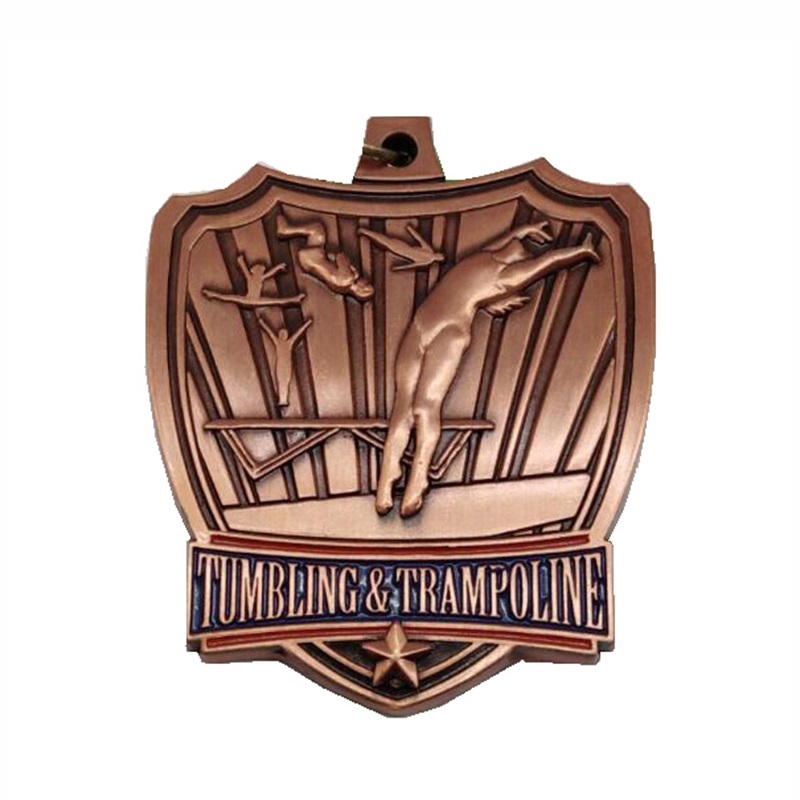 Medalie de turnare a medalionului de metal gag pentru gimnastică ritmică