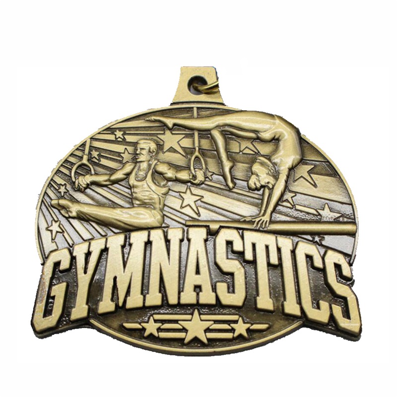 Medalie de turnare a medalionului de metal gag pentru gimnastică ritmică