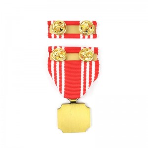 Medalion cu pini de smalț dur die died Metal Badge 3D Medaluri de activitate și premii medalii de onoare cu panglică scurtă