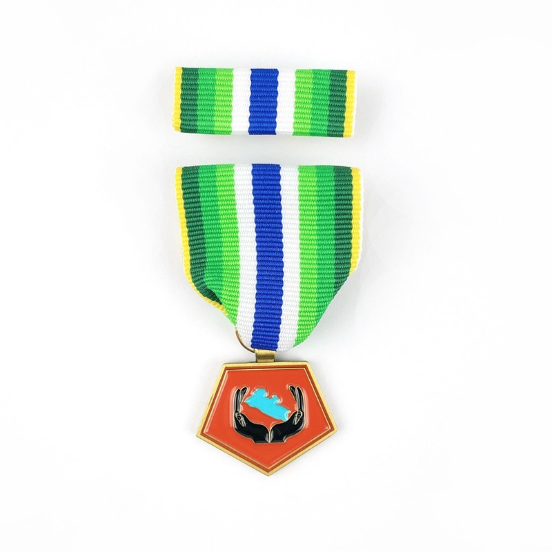 Medalia 3D Placată cu Aur Placat 3D Gravat Pinuri Custom, fără minim