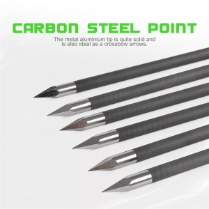 Elongarrow 119612-06 Șuruburi cu săgeți de carbon de 16 cm pentru vânătoare în aer liber
