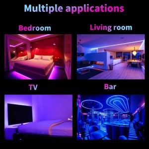 12V Smart Control Decorație interioară Inteplată SMD 5050 LED -uri cu bandă RGB cu bandă