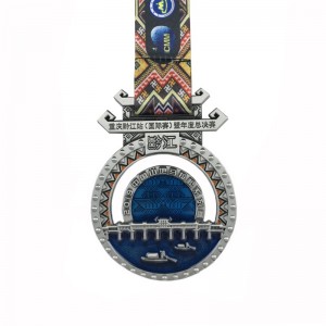 Medalie de rulare metalică personalizată de calitate excelentă pentru medalioni de email moale maraton pentru a fi moale