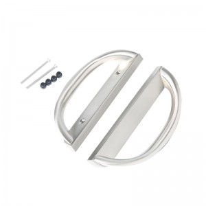 Set de mâner cu ușă din patio glisant, formă D,non-cheie (se potrivește 3-15/16 ”distanțare a găurilor)