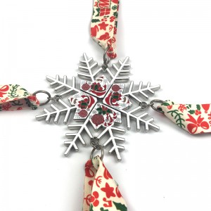 Medalii de rulare Moș Crăciun Christian Medal Gift Metal Star Award