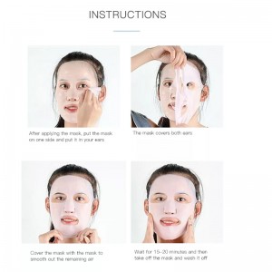 Masca de silicon reutilizabilă Acoperire Silicon Piele Masca reutilizabilă Masca de Silicon Facial Masca anti-Evaporare Instrumente de îngrijire facială