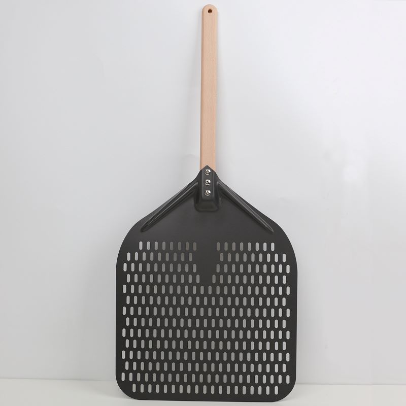 Detașabil anodizat 12inch 14inch perforat de aluminiu pizza pizza pizza pizza pizza spatula pizza turner