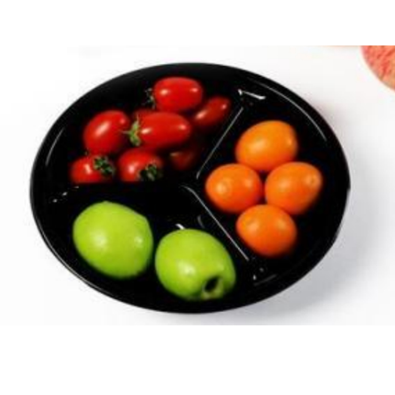 Trei-compartment Fresh-cut Fruits Box Bottom 205*155*58 mm HJ-190