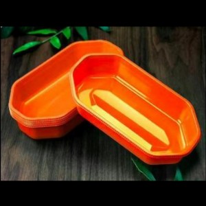 Tavă de fructe colorate fără capac 225*120*40 mm HGF-2313 Orange/verde/violet