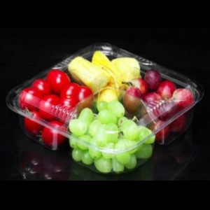 Patru-compartment Fresh-cut Fruits Box Bottom 290*195*75 mm HJ-04L