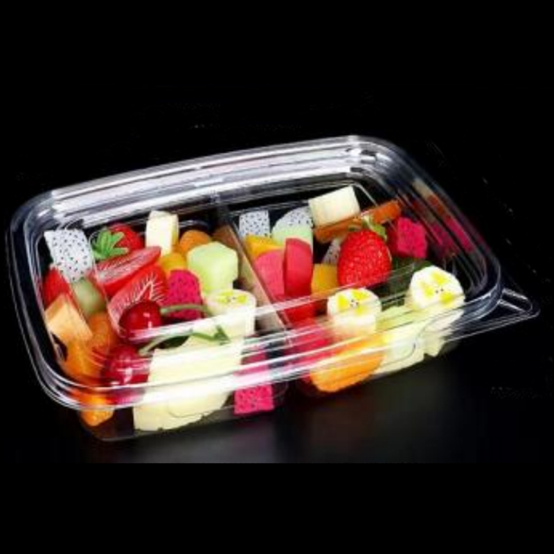 Two-compartment Salad Box Bottom 245*175*45 mm HGF-fg2