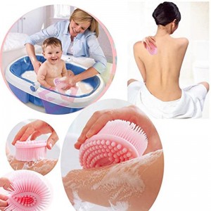 Silicon Body Scrubber Loofah Exfoliant Body Bath Bath Bather LOOFAH PERIE PENTRU COPII PENTRU COPII RENSIBILI bărbați toate pielea