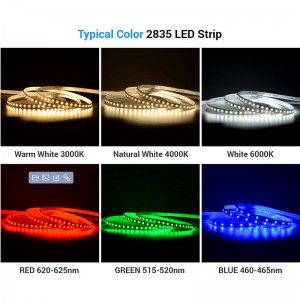 2835 Bandă LED 60LEDs/M