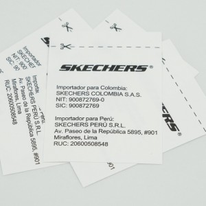 Etichetă țesută haine de spălat etichetă de apă, imprimare cu ecran de mătase, etichetă țesută