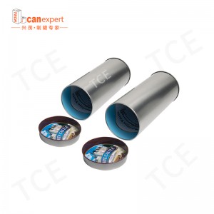 Cosuri goale rotunde de ceai rotund cu cutie de fier sigilat ambalaj de ceai de ceai cafea zahăr personalizat ceai de ceai