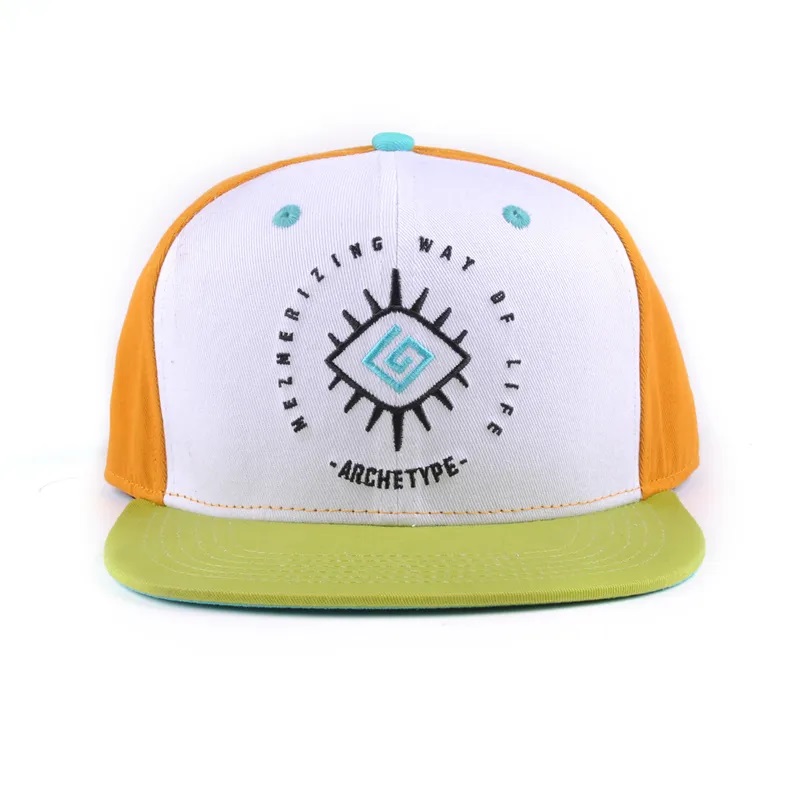 Hiphop Logo Custom Logo Flat Bill Color Block Baby Kids 6 Panoul Coddler Snapback Gorras Hats Blank Hats Snapbacks Cap Cap