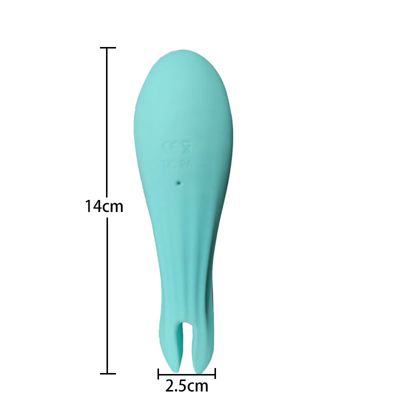 Bagheta vibratorului de suliță pentru jucării sexuale pentru adulți (furculiță verde de pește mic)