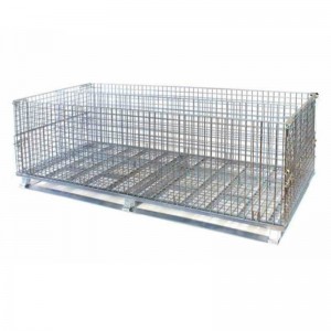 Recipient pliabil cu plasă de sârmă