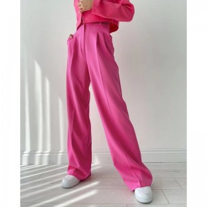 Europa și Statele Unite Sumară Vara Loose Temperament Temperament Latim Pantaloni cu picioarele Late Fashion Pantaloni casuali versatili