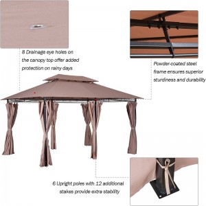 10 \\\\ \'x 13 \\\\\' foișor pergola moale în aer liber