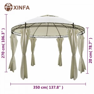 Nuntă cu arc arc denuntă jardin pergolas foișor din aluminiu în aer liber foișor de copertine