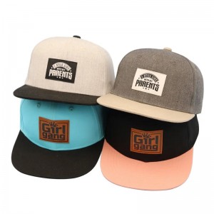 Fashion Boy Dimensiune mică Etichetă privată Patch Hip Hop Pati personalizate pentru copii \\\\ logo -ul snapback Caps pentru copii pentru copii