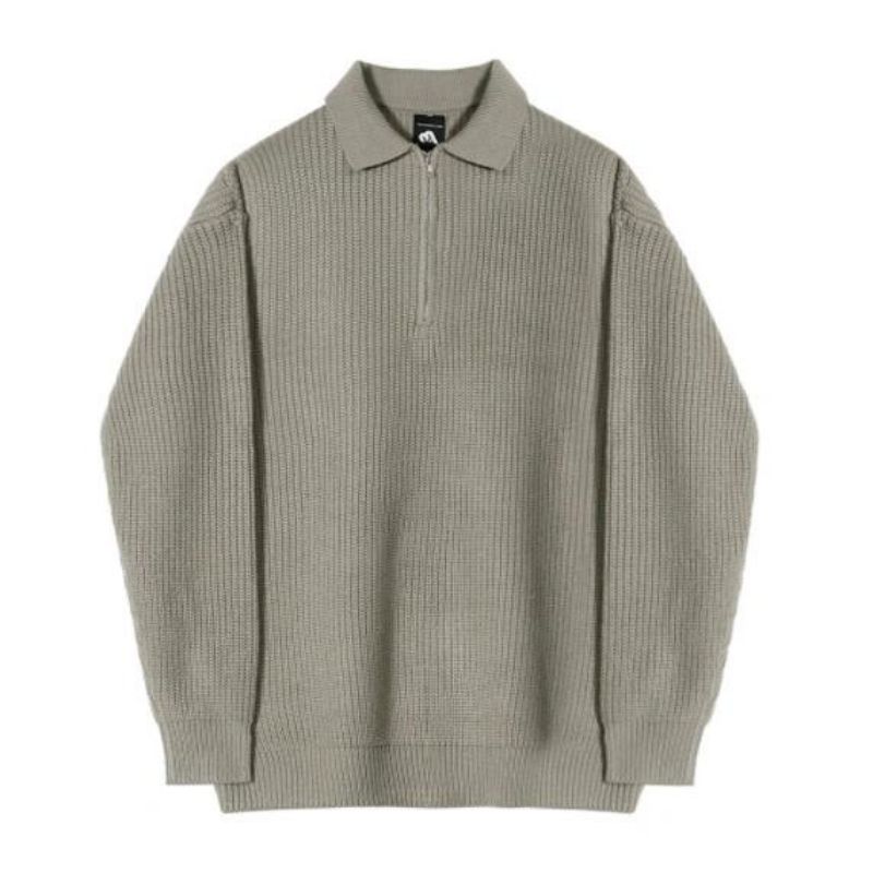 Pullover Jumper's Men’s Autumn and Winter S -au îngroșat pe jumătate de țesături pulover cu fermoar