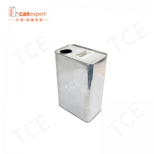 Cotainerul de metal cu ulei gol, cu ulei gol, cu un capac de plastic pentru vopsea sau ambalaj cu ulei