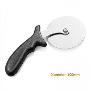 Utilizator de pizza pentru pizza din oțel inoxidabil, felie de pizza cu mâner din plastic ușor de curățat