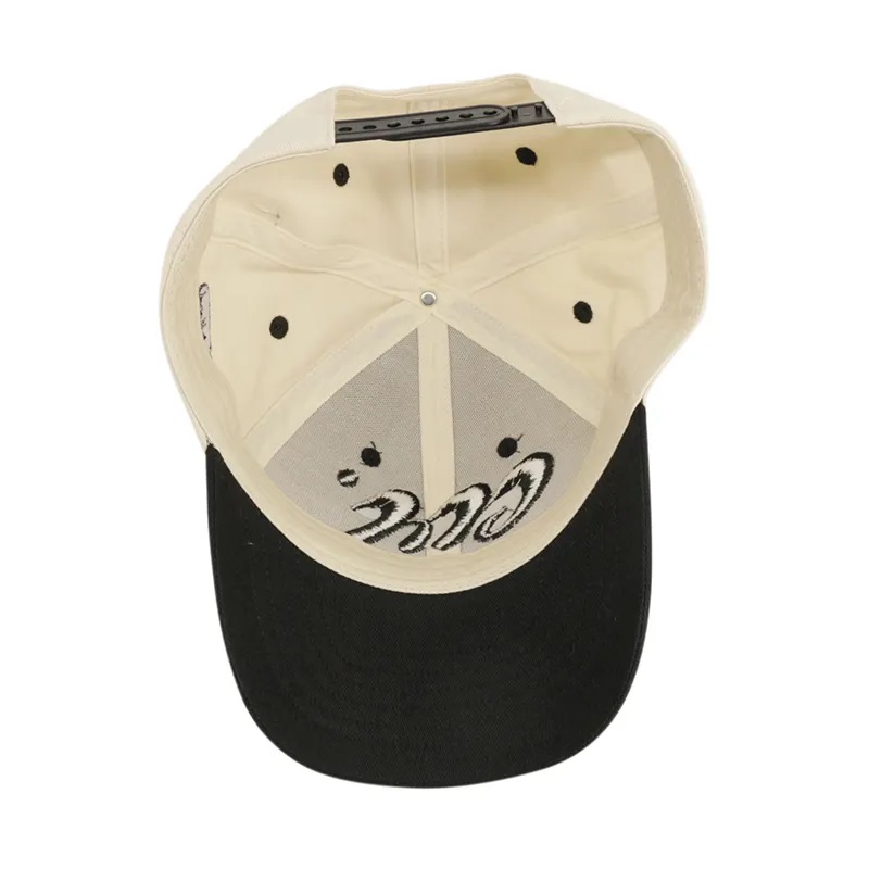 Pat Baseball Custom Unisex Two Tone Baseball Hat 3D Logo 6 Panel Cap Curbat Brimball Baseball