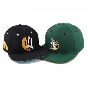 Pălărie de baseball cu ridicata din fabrică pentru bărbați personalizați Snapback Cap 6 Panouri Flat Brim Brodery Cap sport montat