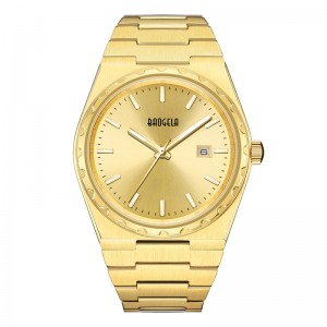 BAOGELA 40mm Brand All Gold Oțel inoxidabil Men \\\\ Wristwatch Busies