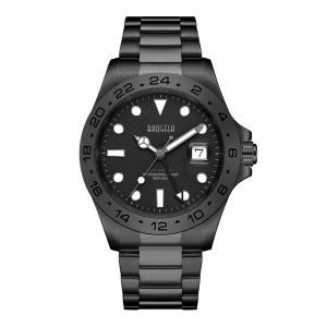 BAOGELA MEN MEN LUCUIT COMPLETĂ 304 Oțel inoxidabil mișcare elvețiană Dial luminos 50Bar Ashion Business Regio Masculino Wristwatch 22806