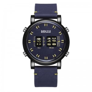 Baogela Fashion Men \\\\ Roller Design Business Clock Men Quartz Ceas Piele din piele Apelărie Casual Casual Mens Watch Regio Masculino 22703