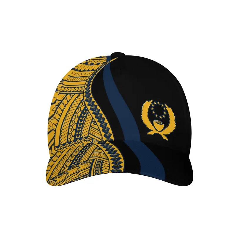 New Micronezia Pohnpei Flag imprimat Baseball Cap Cap Polinezie Tatuaj Capace sportive Monate Reglabil Reglabil Unisex Outdoor pălărie în aer liber