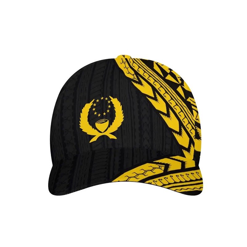 New Micronezia Pohnpei Flag imprimat Baseball Cap Cap Polinezie Tatuaj Capace sportive Monate Reglabil Reglabil Unisex Outdoor pălărie în aer liber