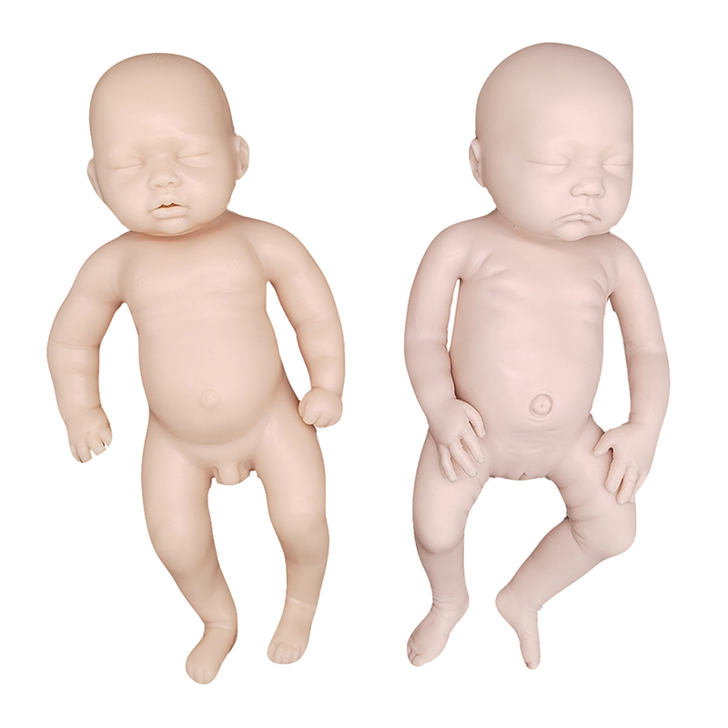 Simulare ridicată a renaște-te Materialul de silicon Reborn Baby adormit Silicon Reborn Doll Realist (pre-machiaj)