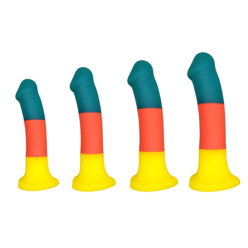 JC897 cu ridicata Simulare populară Penis Didol Sex Toy Toy Sucker femei uriașe de culori realiste de Crăciun pentru femei bărbați