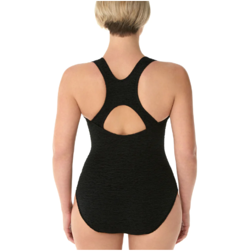 Black One Piece Swimsuit Back Back