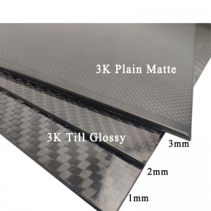 Foaie de fibră de carbon de înaltă rezistență de 3k de vânzare