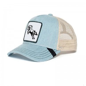 Producător 5 panou 100% Polyster Polyester Trucker Cap Pati cu patch -uri țesute pentru animale personalizate