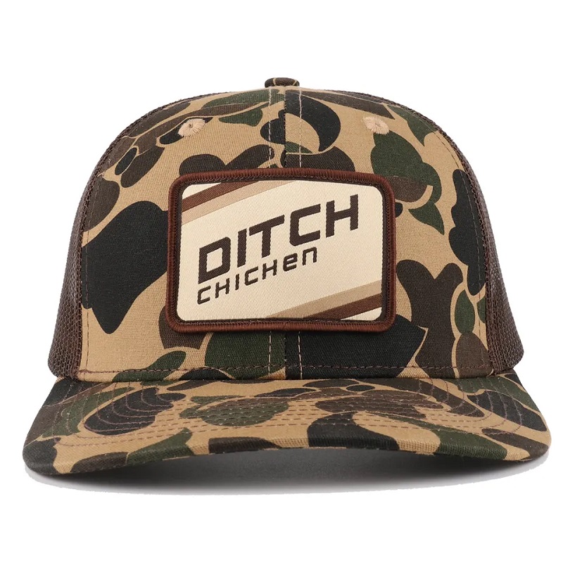 Custom Duck Brown Camo Snapback Mesh Patch Logo 6 Panou Richardson 112 Trucker Cap Bat